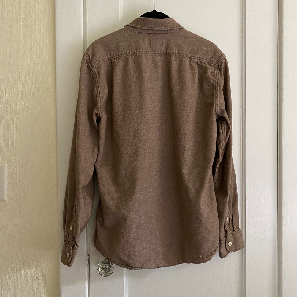 Eddie Bauer Brown Classic Fit Button Down Shirt - Picture 2 of 3